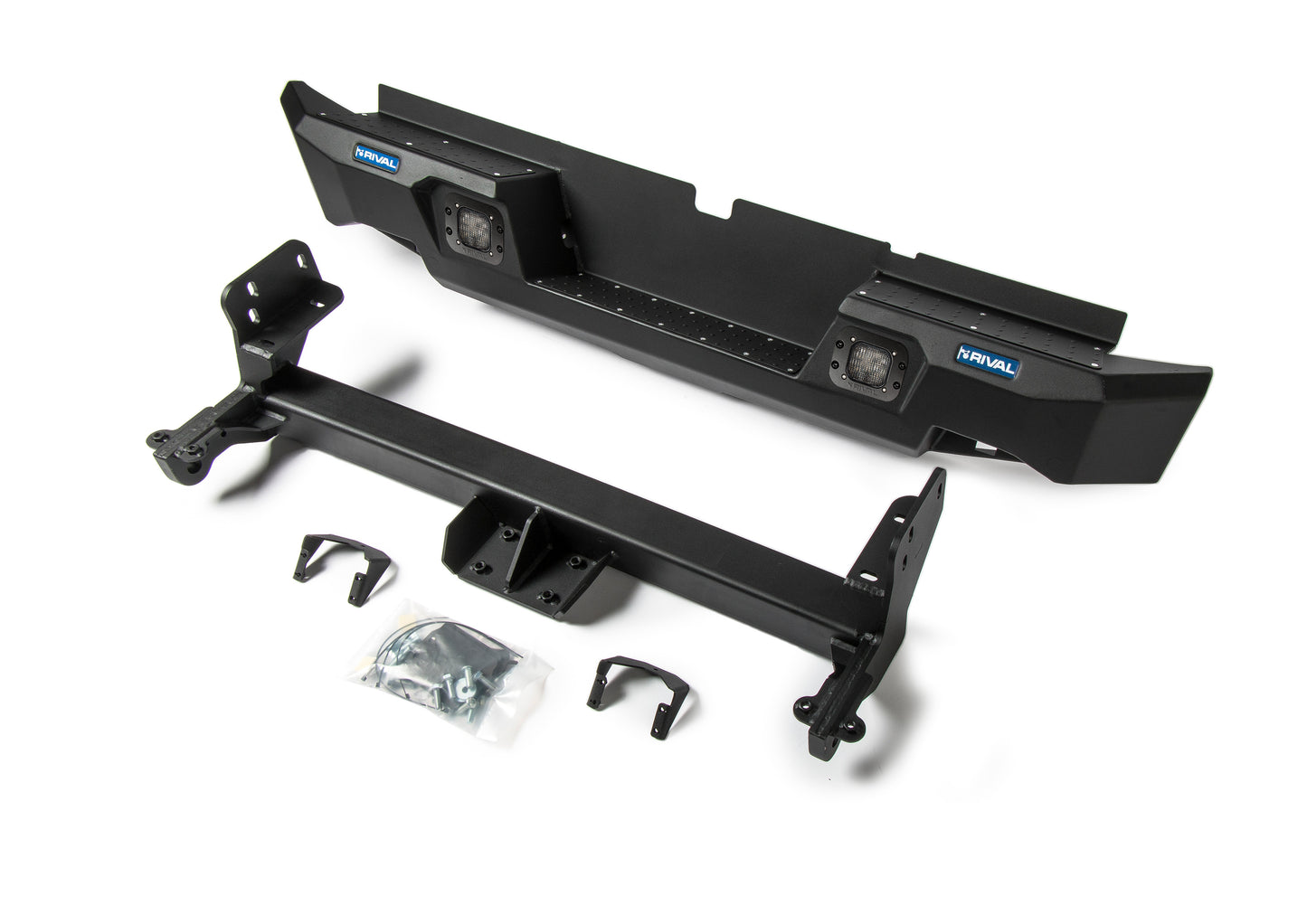Aluminium Rear Bar – Isuzu D-Max (2012–2019) Includes RIVAL Spotlights (Set of 2)