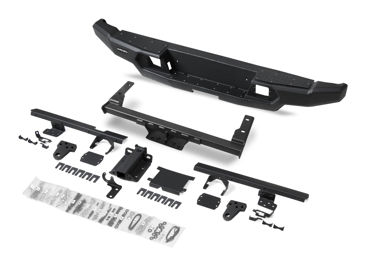 Aluminium Rear Bar – Ford Ranger Next Gen (2022–Present), includes RIVAL Spotlights (Set of 2)