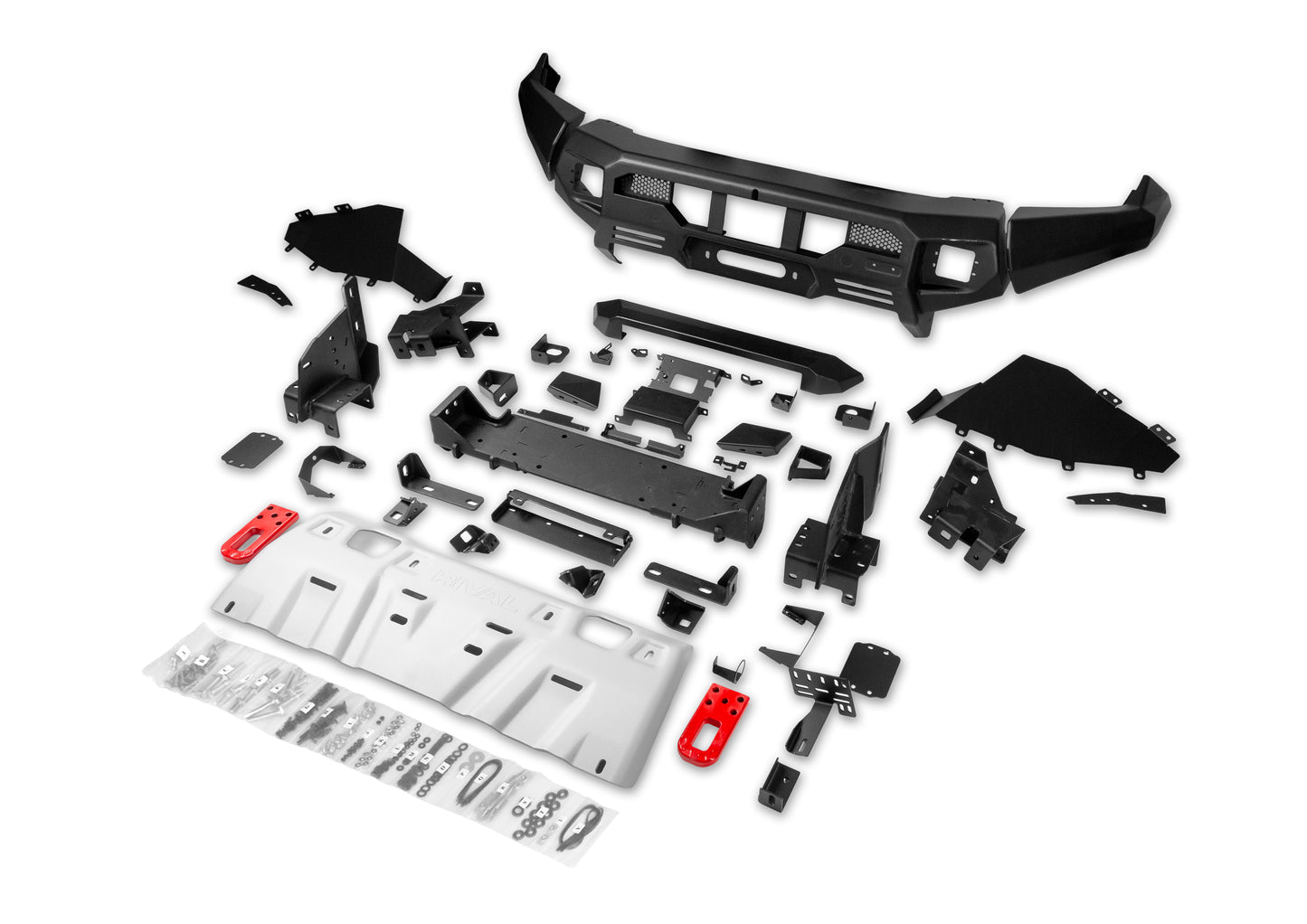 Aluminium Front Bar – Ford Ranger Next Gen (2022–Present) / Everest Next Gen, includes RIVAL FOG Lights
