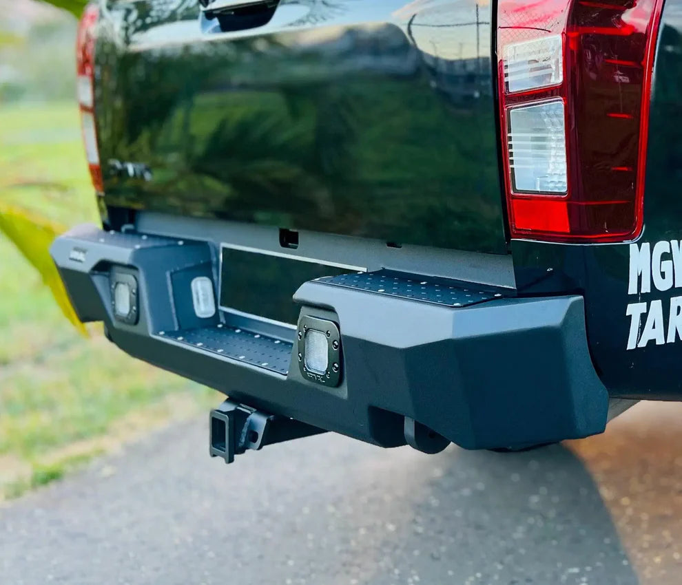 Aluminium Rear Bar – Isuzu D-Max (2012–2019) Includes RIVAL Spotlights (Set of 2)