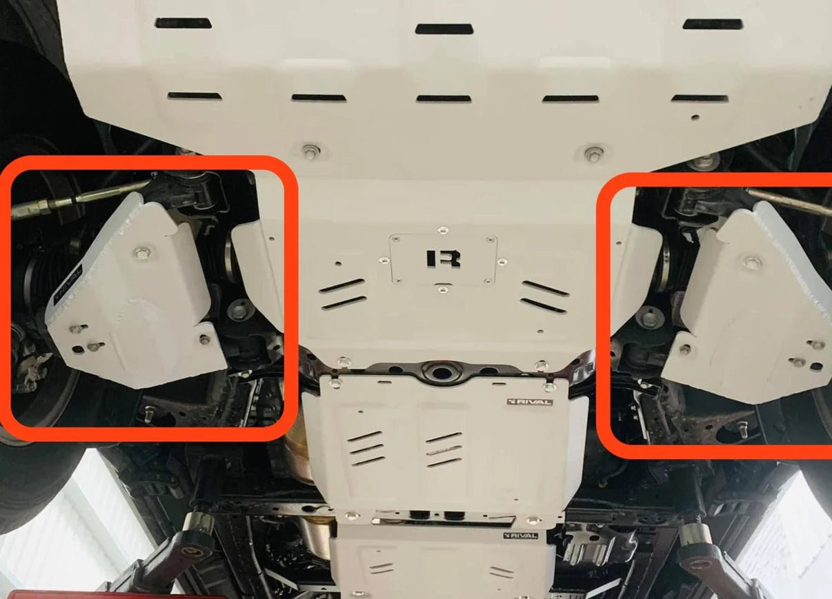 RIVAL Aluminum Front Arms Skid Plate Toyota Hilux 2015- - RIVAL 4x4 Middle East | Africa | Asia