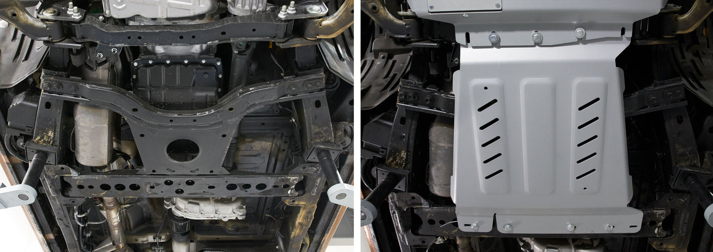 Aluminium Transmission Skid Plate – Nissan Navara D23 (2015–Present) / D40 (2005–2015)