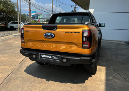 Aluminium Rear Bar – Ford Ranger Next Gen (2022–Present), includes RIVAL Spotlights (Set of 2)
