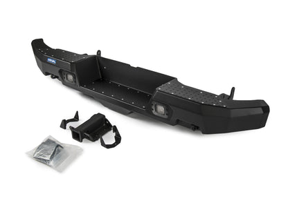 Aluminum Rear Bumper – Toyota Hilux (2011–Present), with RIVAL LED Fog Lights (Set of 2)