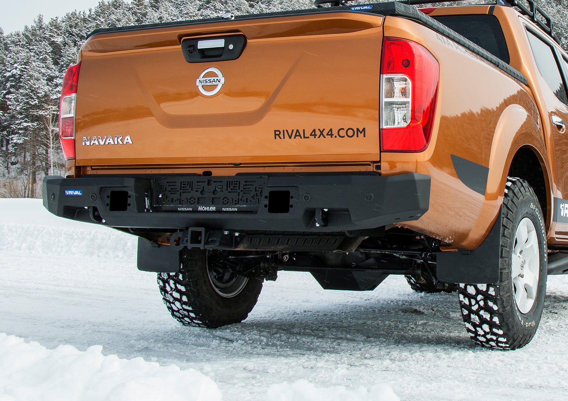 RIVAL Rear Aluminum Bumper Nissan Navara 2015- - RIVAL 4x4 Middle East | Africa | Asia