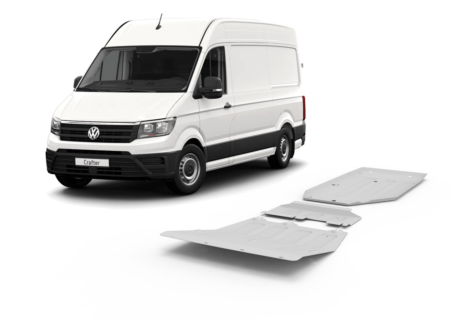 Aluminium Engine & Gearbox Skid Plate – Volkswagen Crafter (2017–Present)