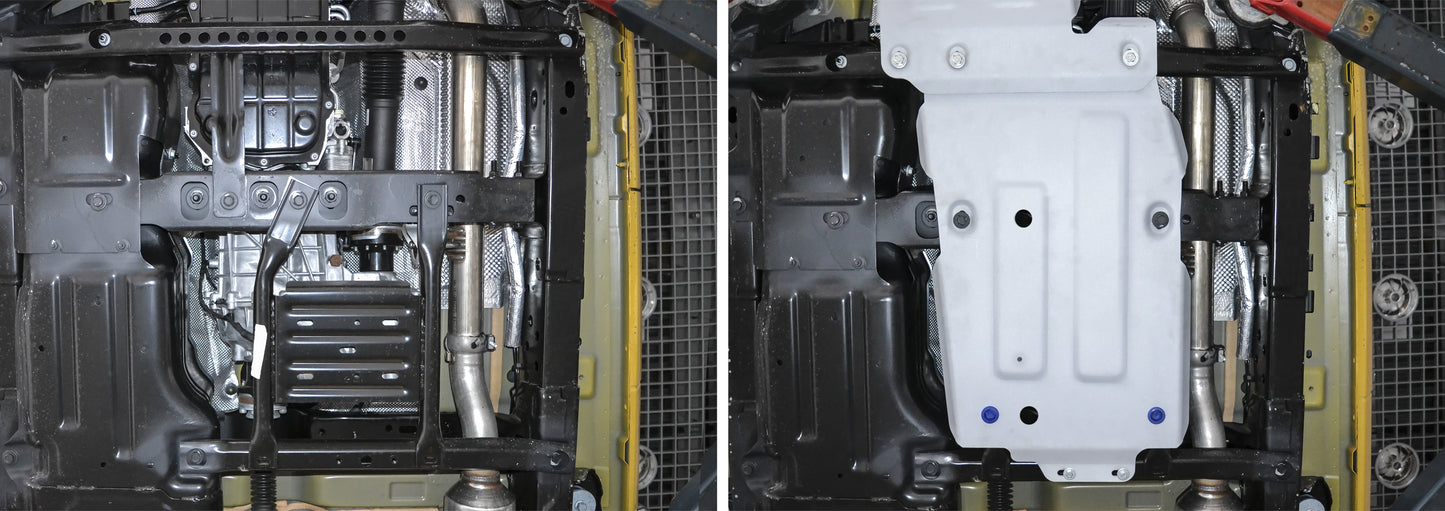 Aluminium Gearbox & Transfer Case Skid Plate – Jeep Wrangler JL (2018–Present)