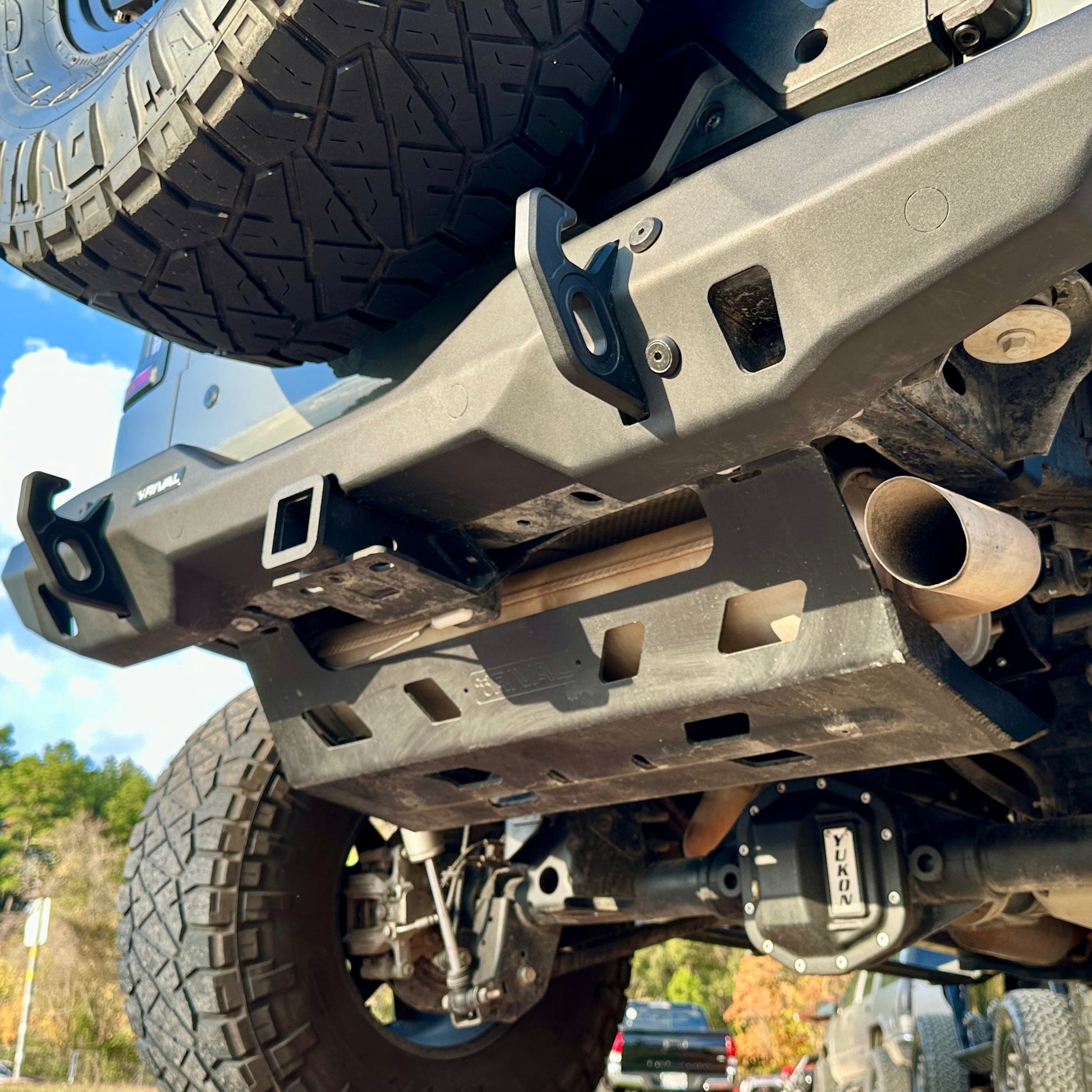 RIVAL Aluminum Muffler Skid Plate Jeep Wrangler JL 2018-2024 incl. 4xe - RIVAL 4x4  Asia | Middle East | Africa