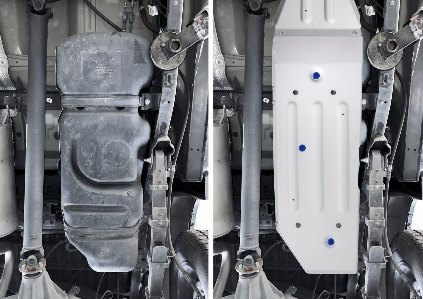 Aluminum Fuel Tank Skid Plate – Toyota Tacoma (2016–2023), incl. TRD Off-Road, 5-Foot Bed Only