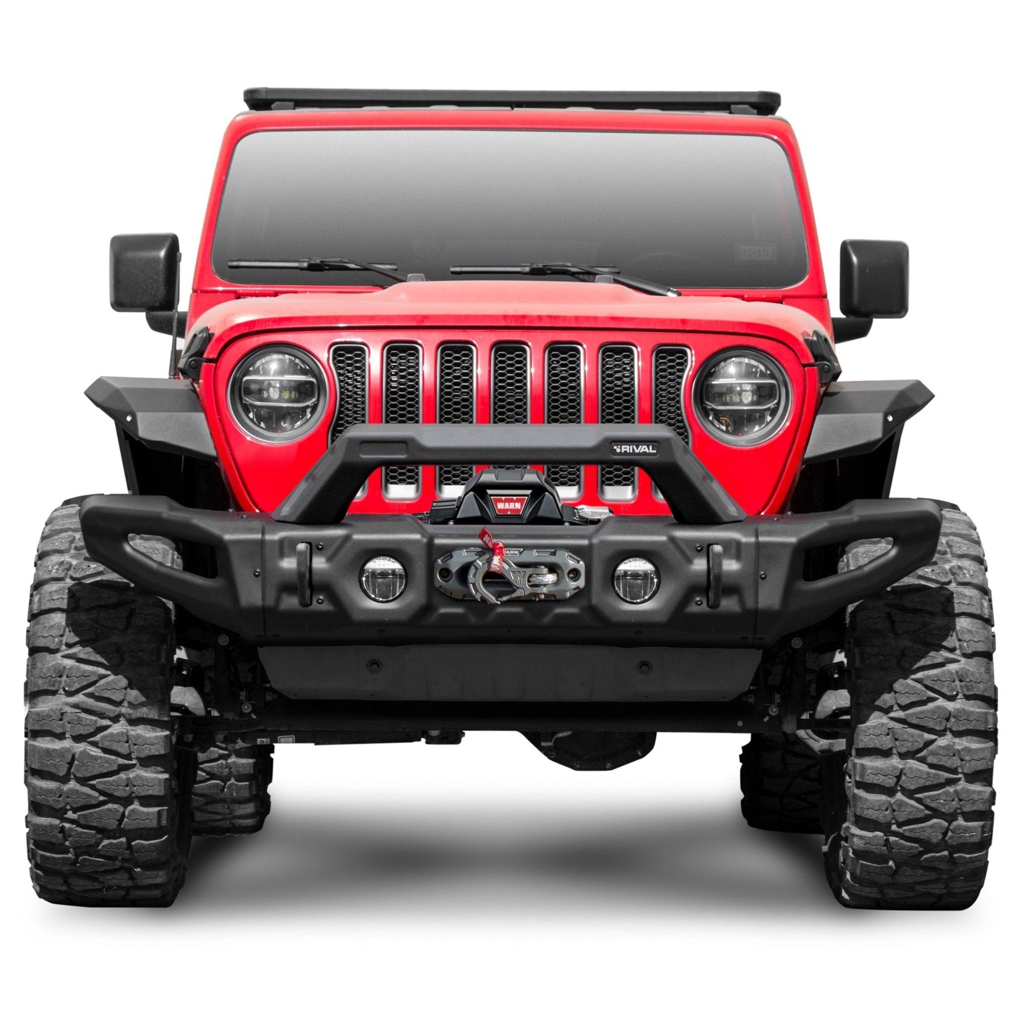 Full Set RIVAL Front Modular Stamped Steel Full-Width Bumper Jeep Wran ...