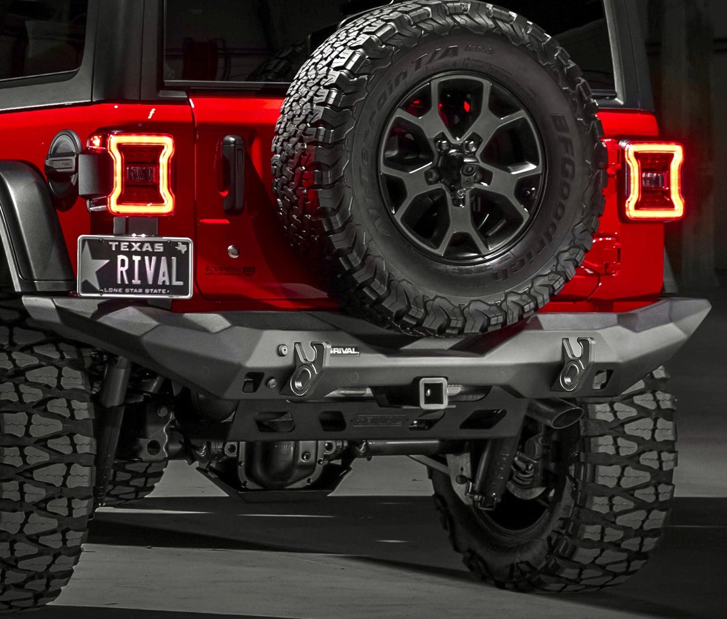 RIVAL Rear Aluminum Full-Width Bumper Jeep Wrangler JL - RIVAL USA